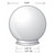 LBS Lighting 10" Smoke Acrylic Plastic Light Globe with 4" Neck Lip 