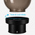 10" Bronze Acrylic Light Globe with 4" Twist Lock Base 