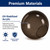 10" Bronze Acrylic Light Globe with 4" Twist Lock Base 