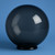 6" Smoke Acrylic Light Globe with 3" Lip Neck