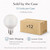 TCP L6G25D2527KF G25 LED Frosted Globe Bulb 2700K - E26 Standard Screw In 