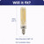 TCP LFT6C2525AND - 2W LED Filament Tube - Amber Finish - E12 Base - 2500K 