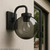 8" Smoke Acrylic Light Globe Twist Lock Base