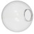 LBS Lighting Replacement Clear 20" Outdoor Acrylic Post Globe Cover Lip 
