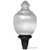 Replacement Clear 26" Plastic Acorn Street Lamp Globe with 9" Neck