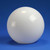 16" White Acrylic Replacement Light Globe with 5.25" Neckless Opening