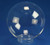 8" Clear Acrylic Replacement Light Globe with 3" Threaded Screw Neck