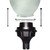 LBS Lighting Commercial Black Lamp Post Fitter for 9" Lipped Street Light Globes 