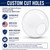 Replacement Clear 36" Plastic Acrylic Light Globe with Neckless Opening 