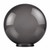 14" Smoke Plastic Light Globe with 6" Lip Fitter Neck