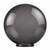 14" Smoke Plastic Light Globe with 6" Lip Fitter Neck 