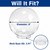 8" Plastic Clear Light Globe with 4" Neck 