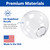 8" Plastic Clear Light Globe with 4" Neck 
