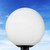 Incon Lighting Black Post Top 16" White Globe Fixture with E26 Medium Base 