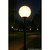 14" White Globe Lamp Post Light Fixture with Medium Socket 