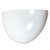 Incon Lighting Half Moon White Acrylic LED Wall Sconce 