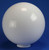 LBS Lighting 12" White Acrylic Plastic Light Globe with 4" Neck Base 