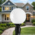 12" White Acrylic Replacement Light Globe with 4" Lip