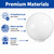 12" White Acrylic Plastic Light Globe with 4" Neck Base 