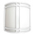 White Emergency LED Modern Wall Sconce with Battery Backup- 3CCT