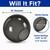 Replacement 16" Smoke Light Globe with Neckless Opening 