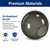 14" Smoke Light Globe with Neckless Opening 