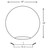 12" White Acrylic Replacement Light Globe with 5.25" Neckless Opening
