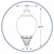 Commercial Acorn Decorative Street Light Fixture with Clear Textured Polycarbonate Globe 
