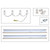 Keystone KT-RKIT-SP-W-82-C4-4LED-DP - 8ft 4-Lamp Strip Kit for Type B T8 LED Tubes