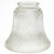 Volume GS-13 - Replacement Bell Shaped Clear Ribbed Glass - 2.25" Fitter