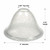 Volume GS-135 - 8" Clear Seedy Glass Replacement Shade - 1-5/8" Top Hole 