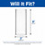 Volume GS-307 - Replacement 8" x 3" Clear Cylinder Glass 
