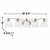 Volume V2615-33 – 5-Light Indoor Vanity Light – Brushed Nickel with White Alabaster Glass