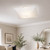 Volume Lighting V1913-6 - 12 in Wide White Square Glass Ceiling Light - 6 in High