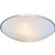 Volume Lighting V1914-6 Indoor White Flush-Mount with White Glass