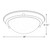Volume Lighting V6854-33 - 28 in Wide Brushed Nickel Flush Mount - Alabaster Glass Dome