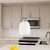 Volume Lighting V1775-33 – Brushed Nickel Mini Pendant – Etched White Glass