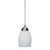 Volume Lighting V1775-33 – Brushed Nickel Mini Pendant – Etched White Glass