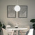 Volume V1845-6 - 14" White Globe Pendant Light - Round Opal Glass