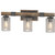 Volume Lighting V4373-84 Indoor Black Walnut Bath or Vanity Light Bar