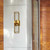 Volume Lighting Volume V6022-90 Antique Gold 3D Rectangle Prism Bath Vanity