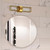 Volume Lighting Volume V6022-90 Antique Gold 3D Rectangle Prism Bath Vanity