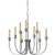 Volume Lighting V5709-93 Indoor Polished Nickel Hanging Chandelier