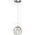 Volume Lighting V2055-3 - Chrome Globe Mini Pendant - Clear Glass