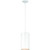 Volume Lighting V9606-6 White Aluminum Cylinder Mini Pendant