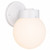 Volume V1527-6 - Basic White Globe Outdoor Porch Wall Light