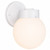 Volume V1527-6 - Basic White Globe Outdoor Porch Wall Light