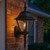 Volume V8310-5 - Black Outdoor Wall Sconce Lantern - Clear Beveled Glass