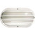 Volume Lighting V8856-6 - White Oval Caged Outdoor Bulkhead Light - Frosted Glass