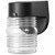 Volume Lighting V9722-5 - Black Outdoor Jelly Jar Wall Light - Clear Ribbed Glass